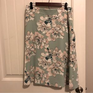 Ann Taylor Factory Floral A-line Skirt